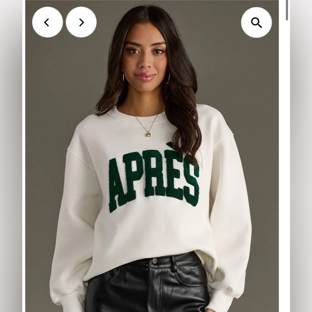 Apres Patch Sweatshirt size small Panache Apparel